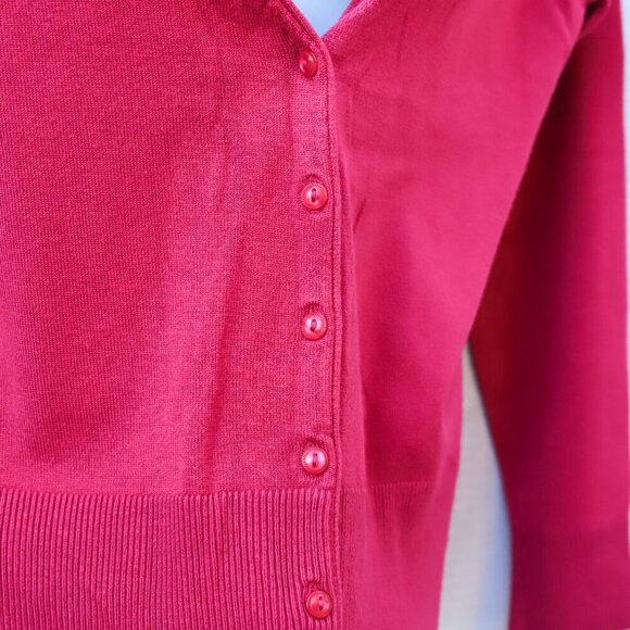 George Size XL (16/18) pink deep v button front cardigan - Picture 5 of 12